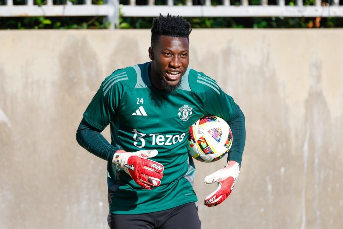 Manchester United goalkeeper Andre Onana