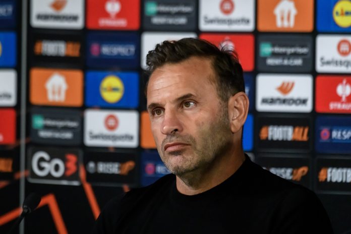 Galatasaray head coach Okan Buruk